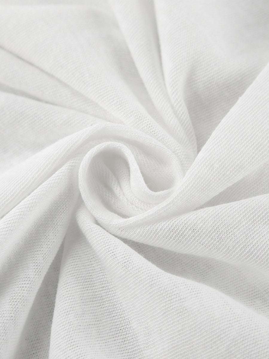 Liber Autumn Women's Splicing Solid Color Long sleeve Crew Neck T-shirts