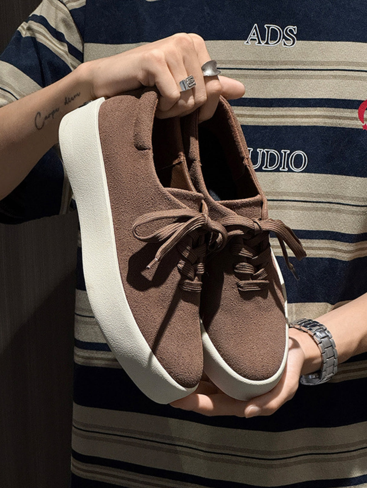 Suede Platform Sneakers