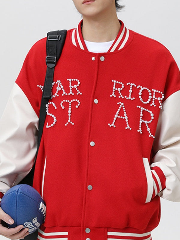 Liber Autumn Neutral wear Beading Color matching Jackets