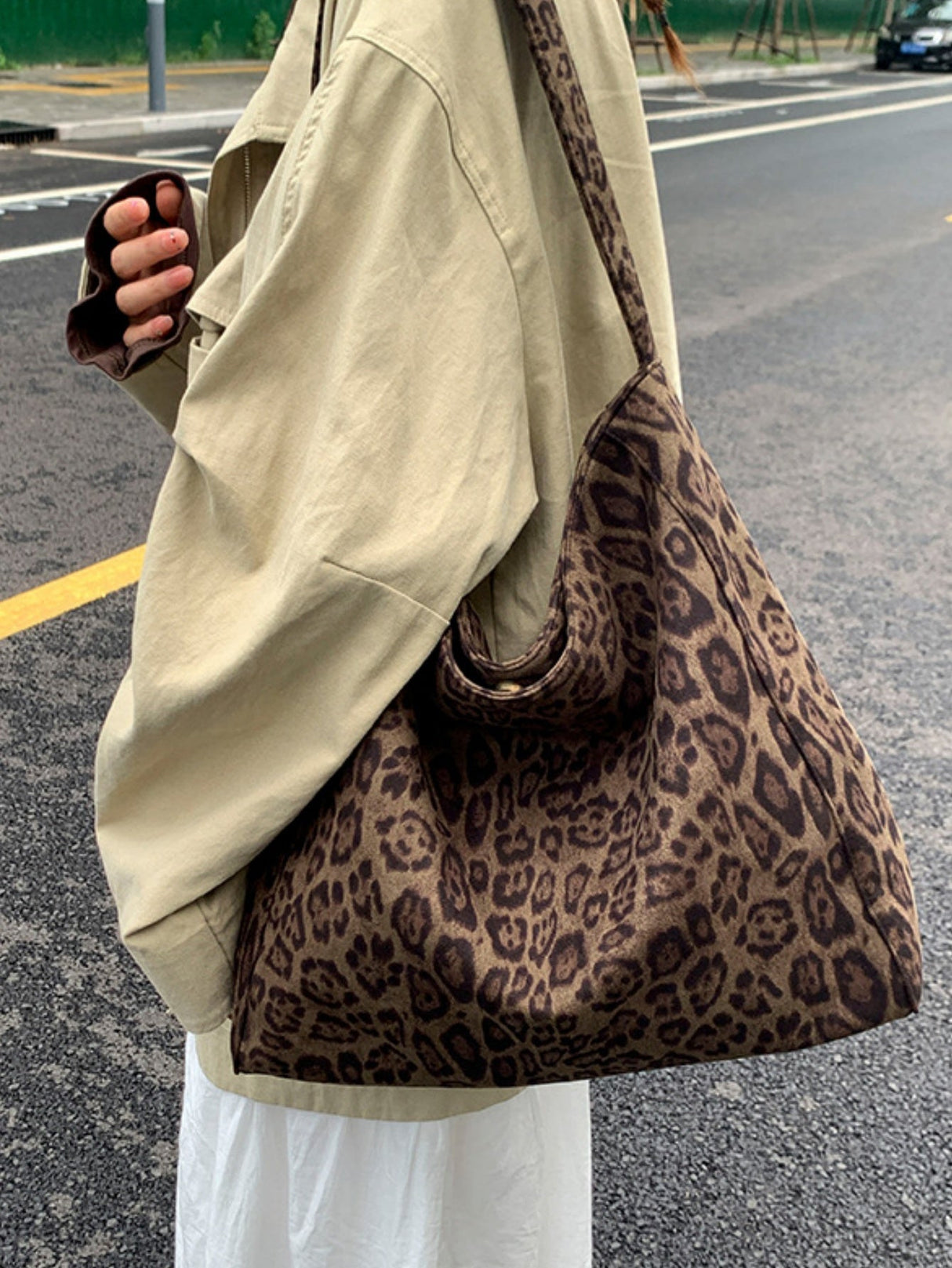 Leopard Print Large Capacity Shoulder Bag
