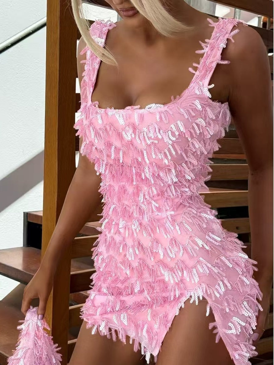 Camisoles, schulterfreie, figurbetonte Kleider, Kleider mit Schlitz, Mao-Mao-Kleider, Mini- und kurze Kleider