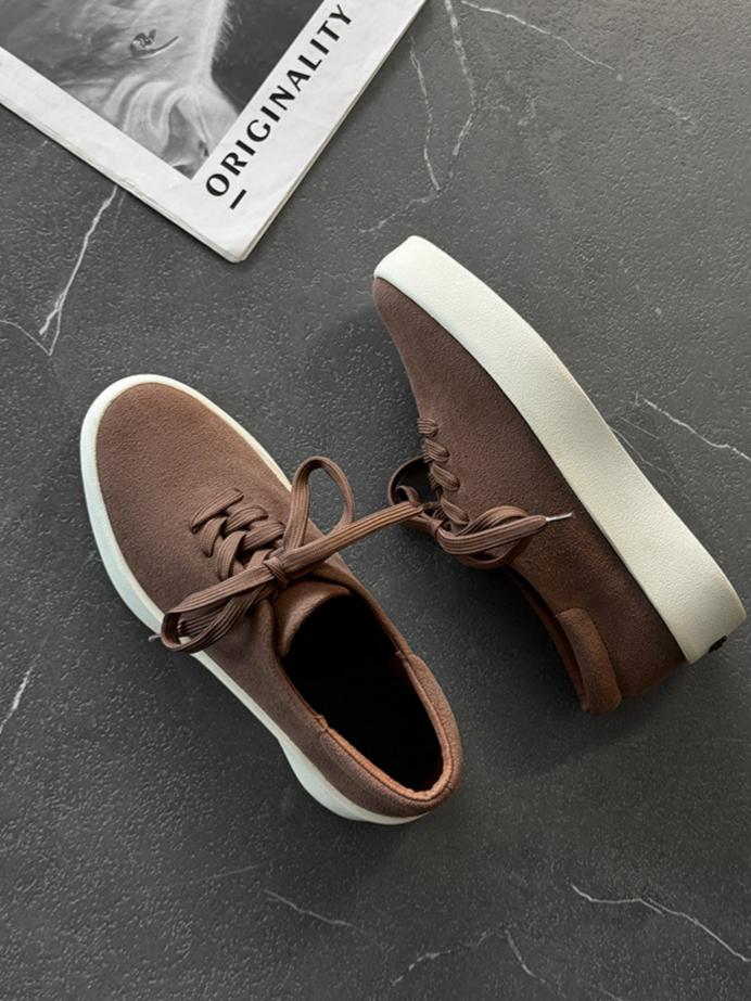 Suede Platform Sneakers