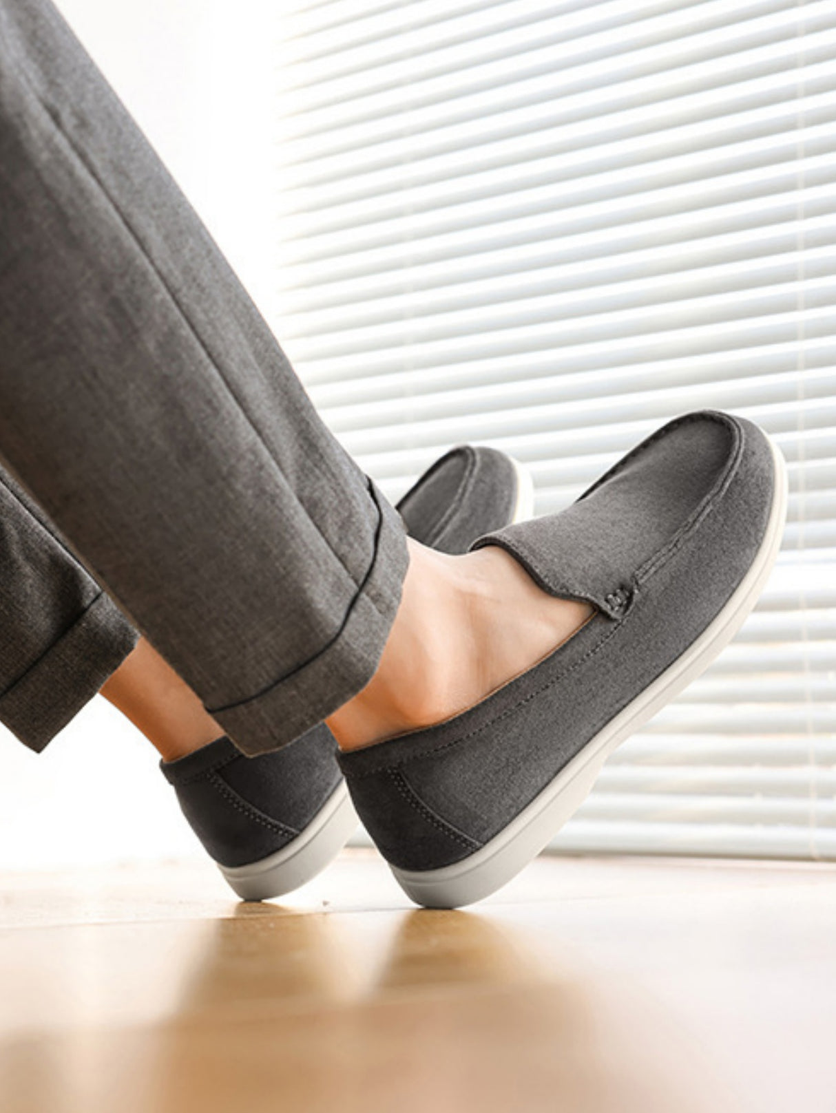 Suede Slip-on Loafers