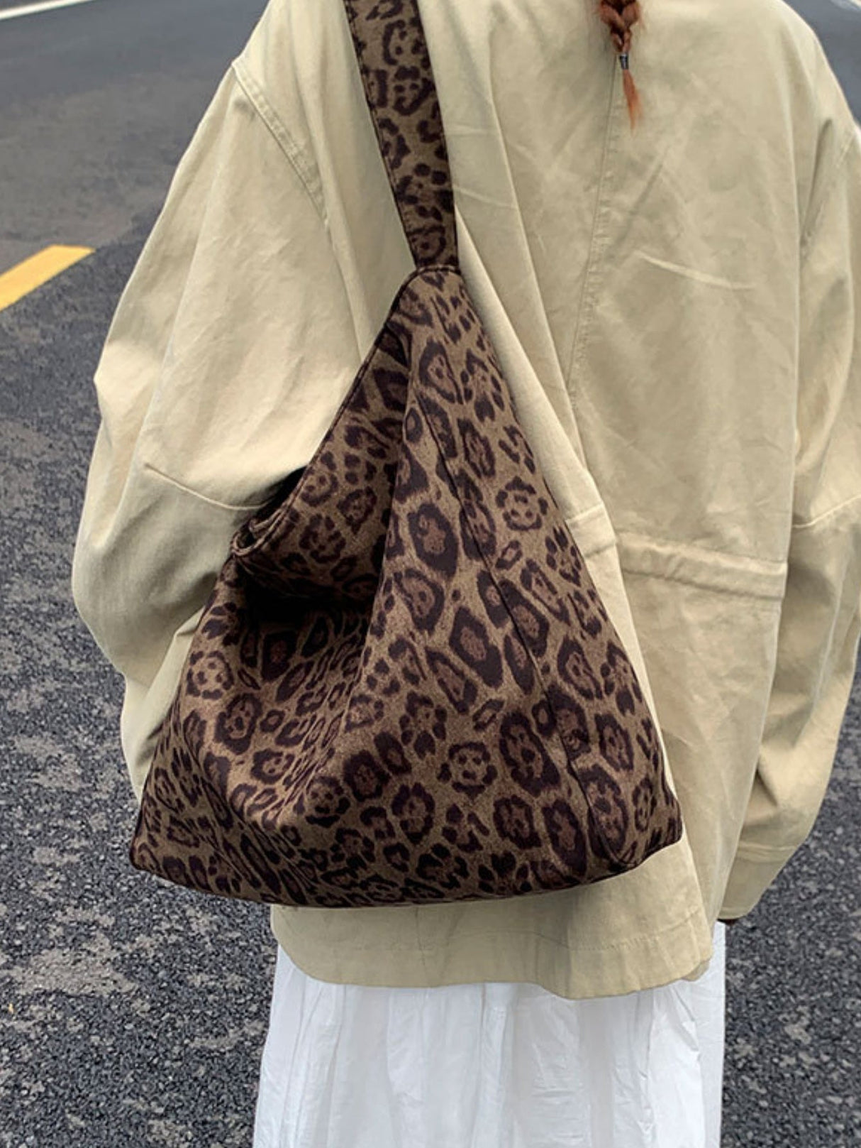 Leopard Print Large Capacity Shoulder Bag