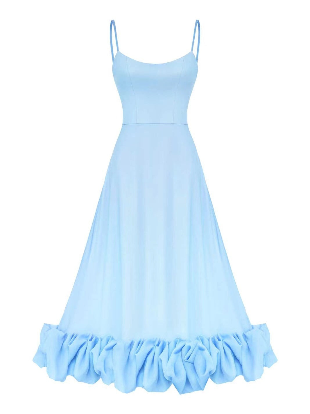 Large Skirt 3D Flowers Camisoles Maxi Dresses