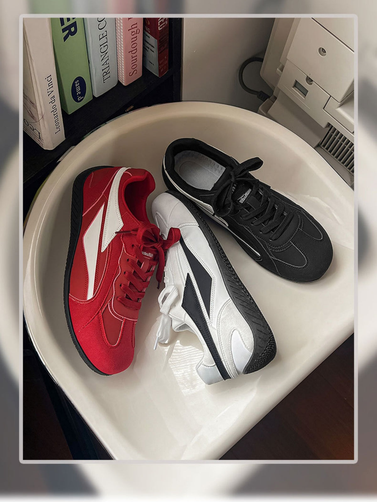 Color-blocked German Training Casual Shoes