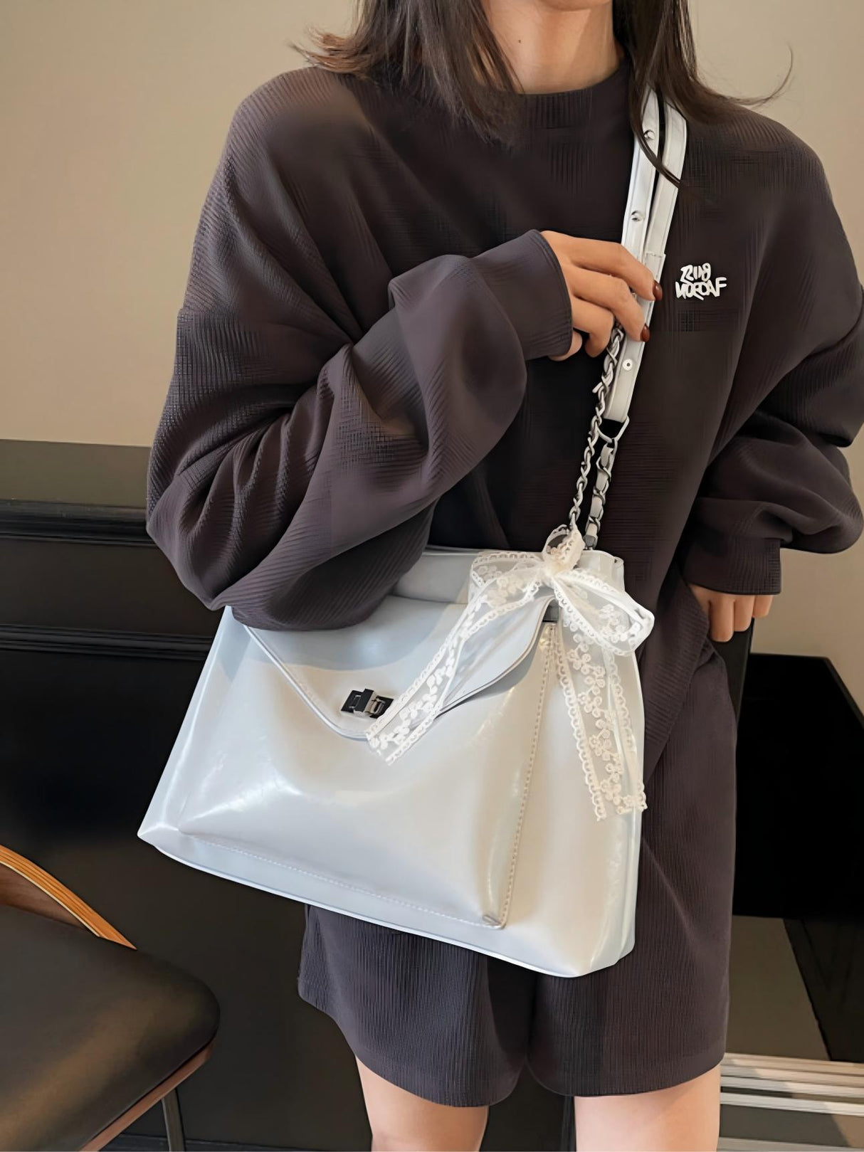 Chain Shoulder Strap Shoulder Bag