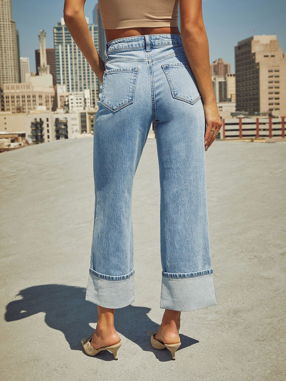 Liber Spring Women's Old Jeans