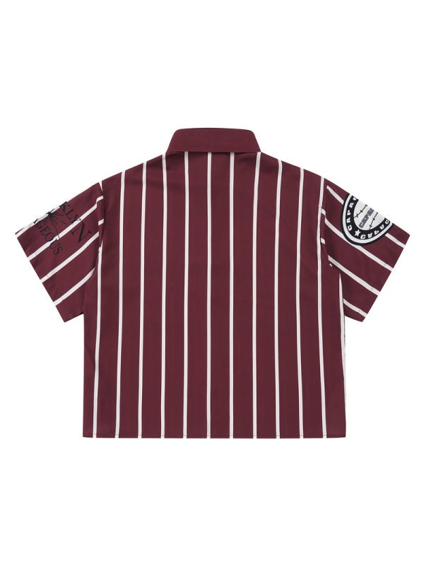 Stripes Printed Cropped Shirts
