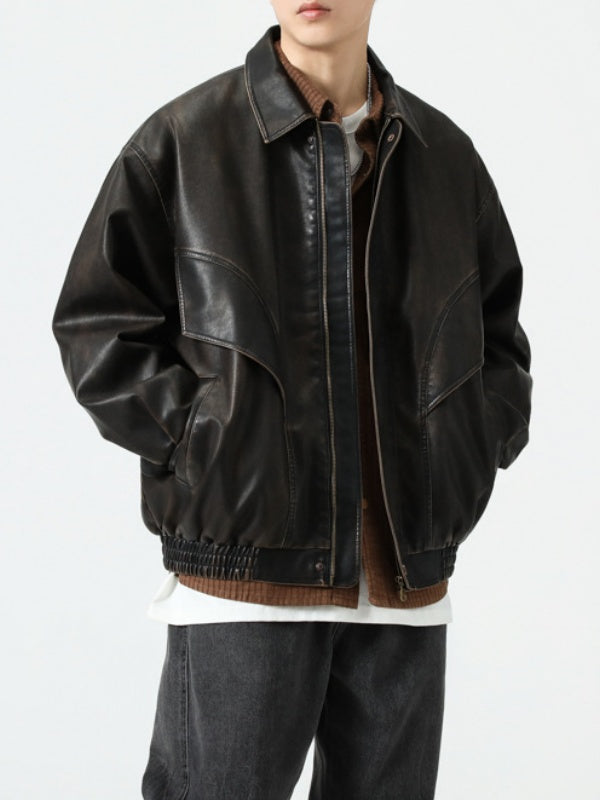 Post-apocalyptic Locomotive Leather Jacket