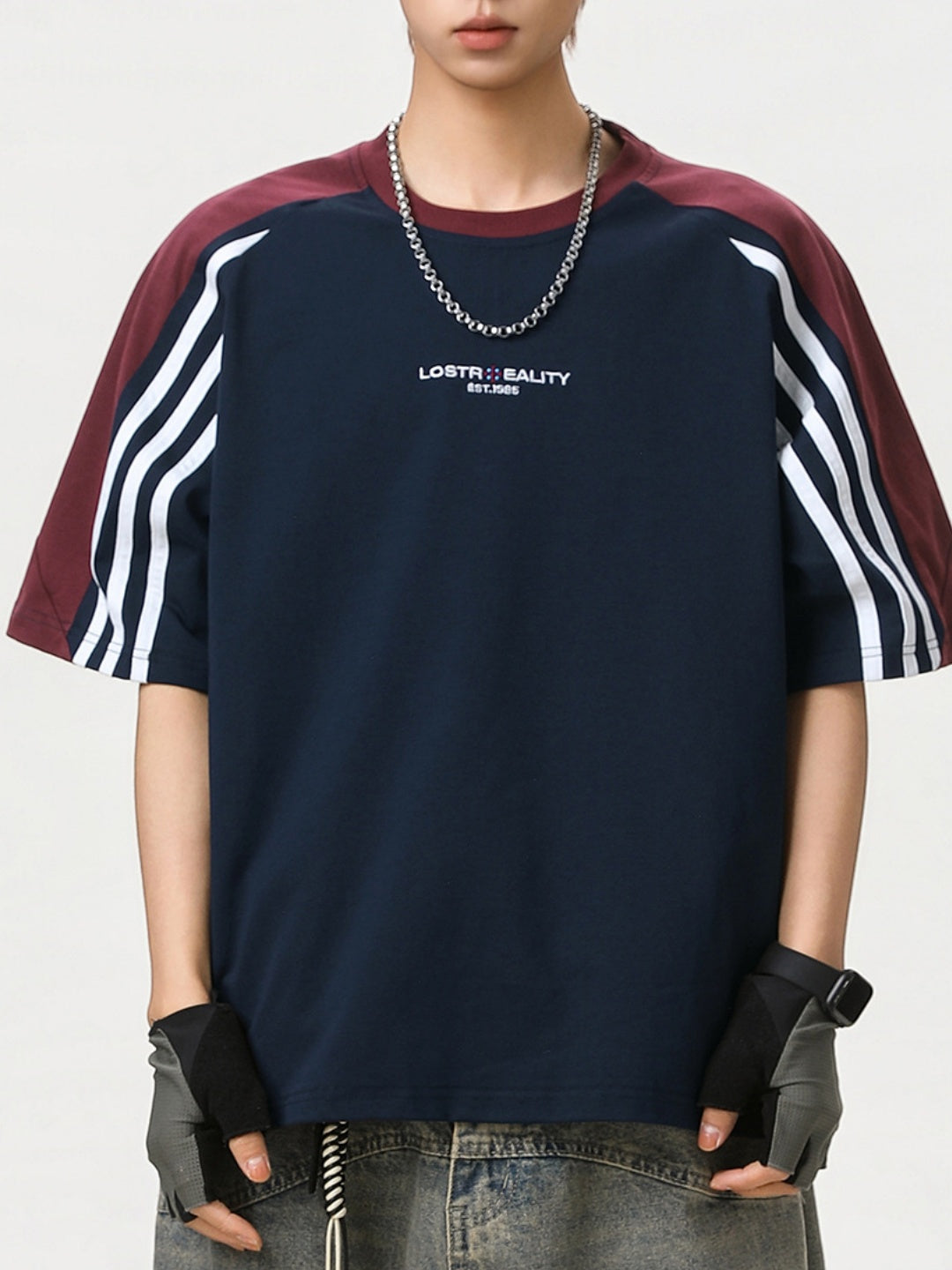 Color-blocked Ins Patchwork T-shirts