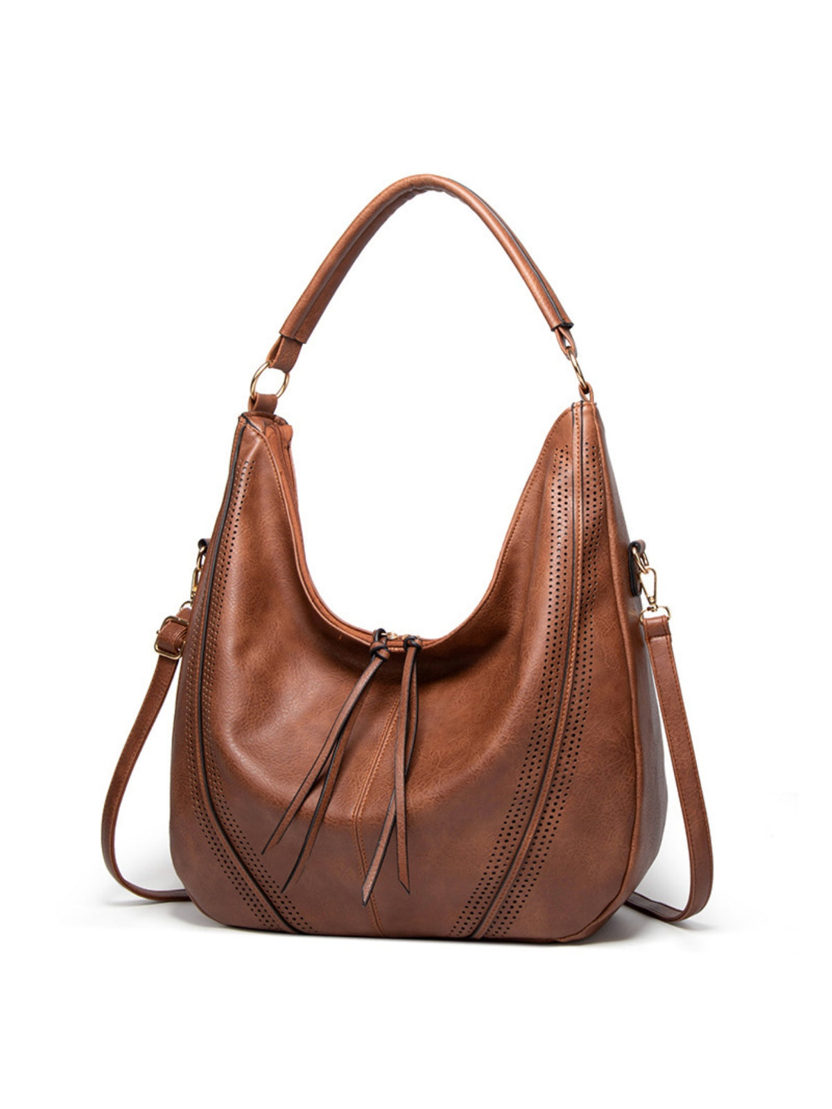 Tassel Openwork Shoulder Bag
