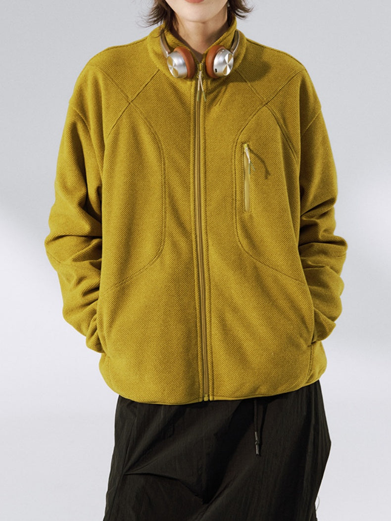 Stand Collar Outdoor Plush Sports Jacket