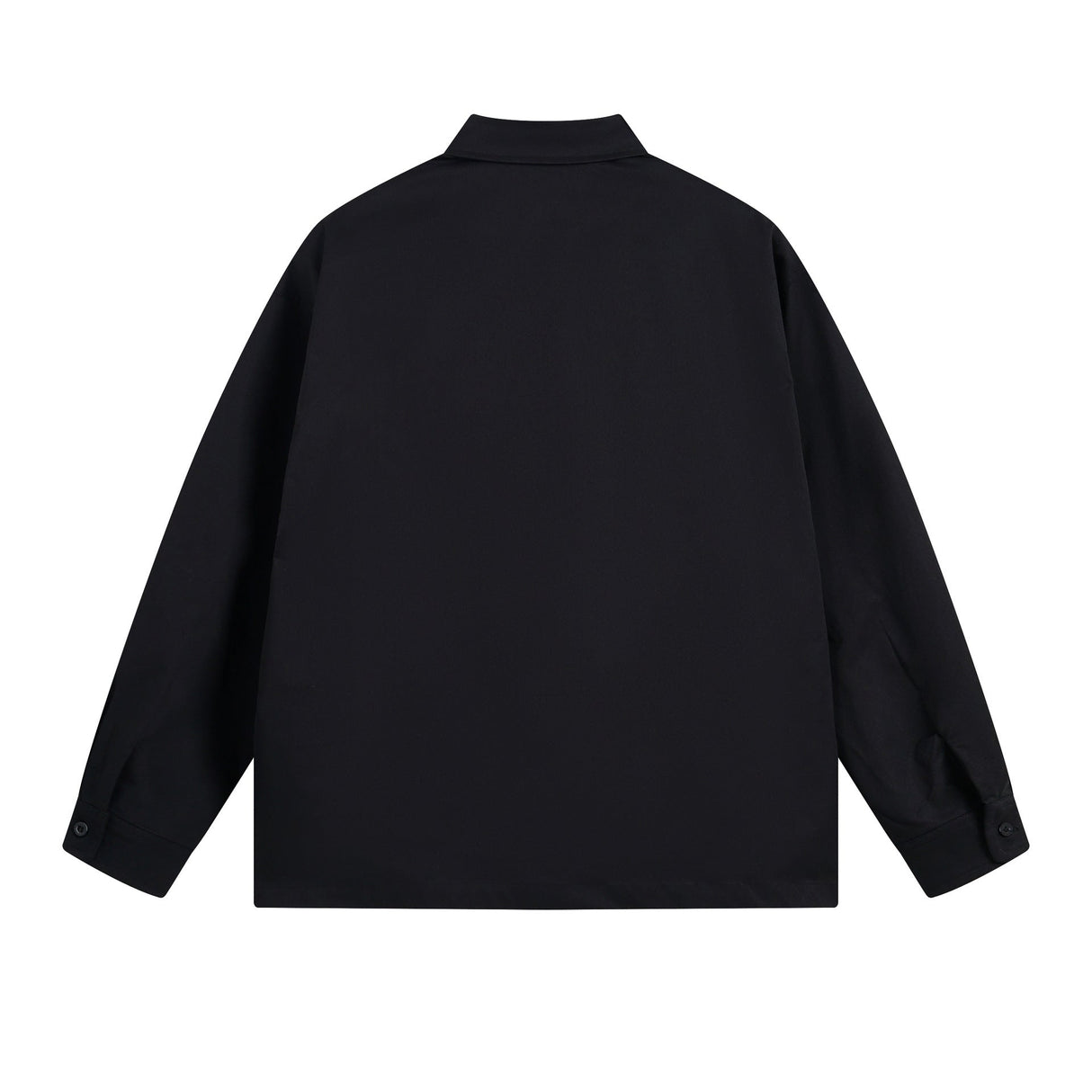 Abstract Silhouette Print Loose Lapel Shirts