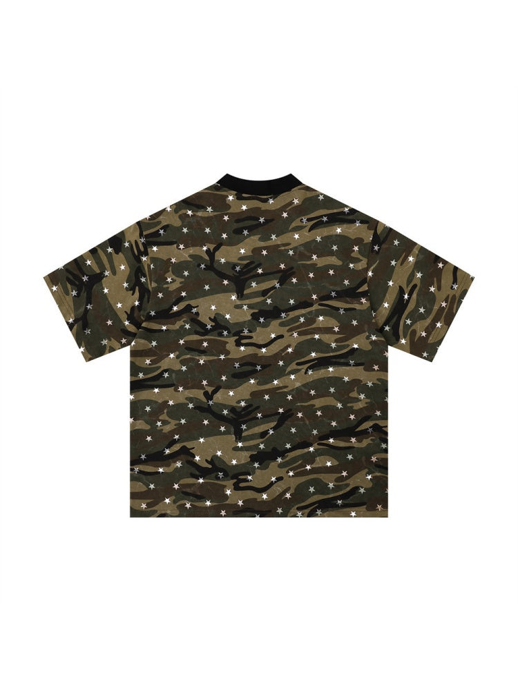 Full Print Star Camouflage T-shirts