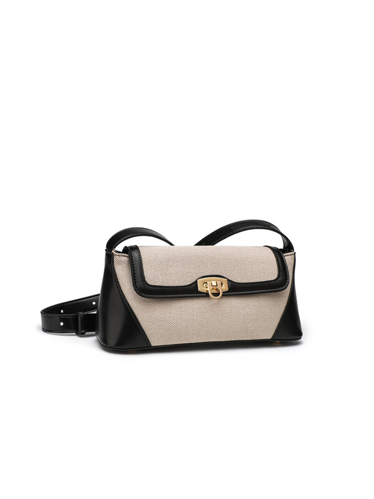 Color-blocked Casual Commuter Versatile Retro Shoulder Bag