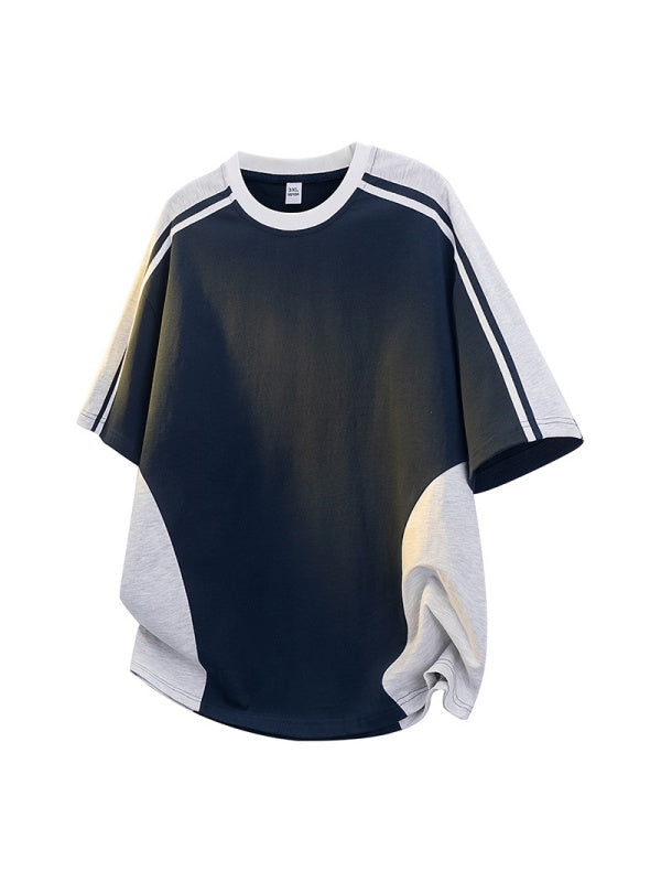 Retro Stripes Color-blocked T-shirts