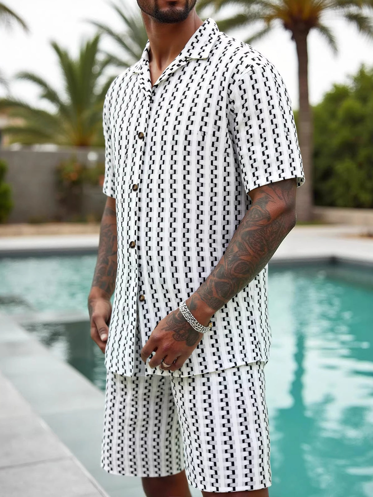 Leisure Vacation Stripes 2-piece Sets Set
