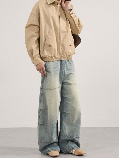 Liber Autumn Neutral wear Pocket decoration Jeans