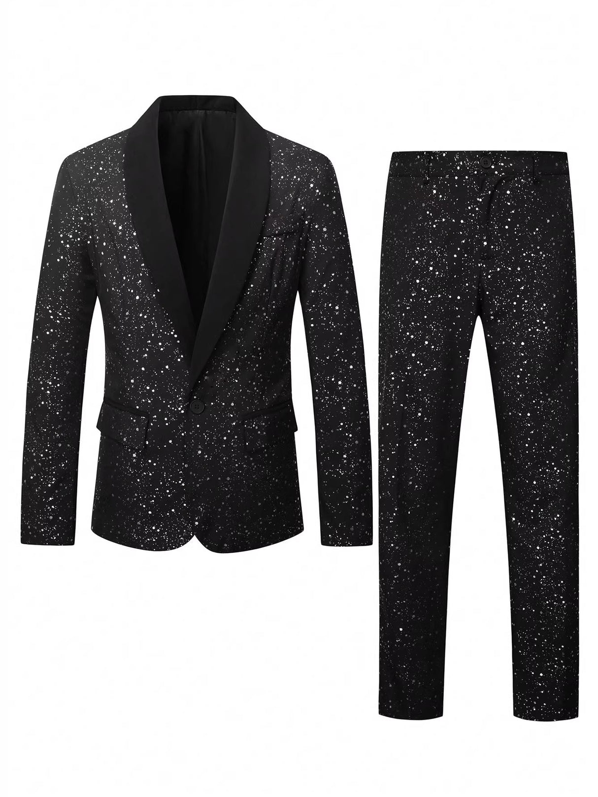 Shiny Banquet Handsome Suit 2-piece Sets Set