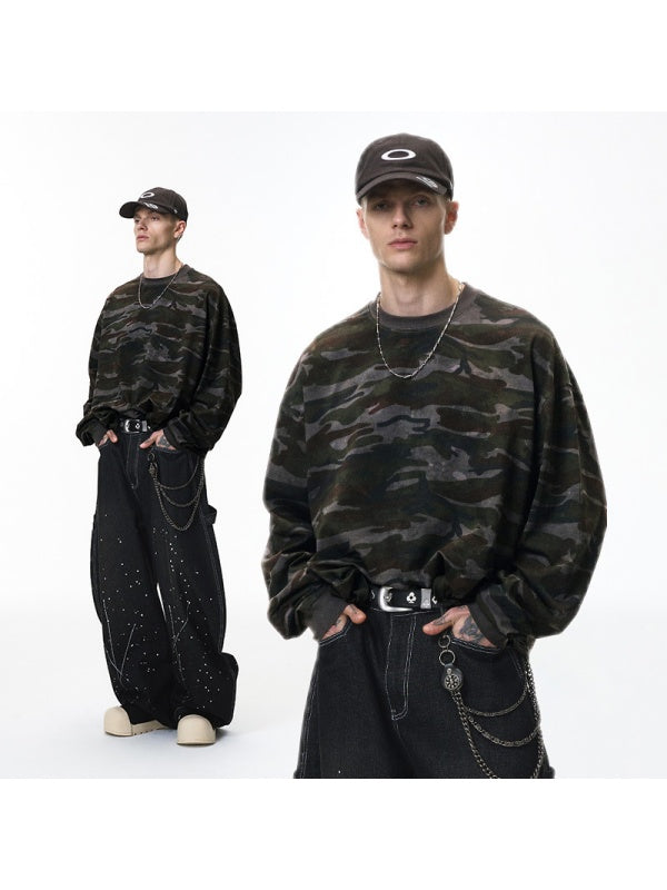 Liber Autumn Neutral wear Camouflage Camouflage T-shirts