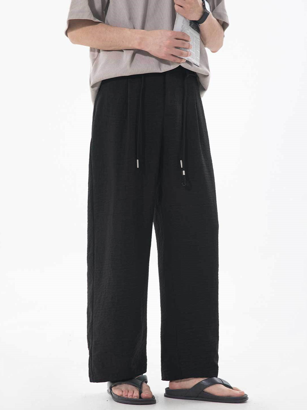 Imitation Linen Nine Points Breathable Pants
