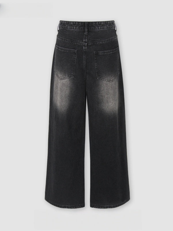 Liber Autumn Neutral wear Hole Jeans