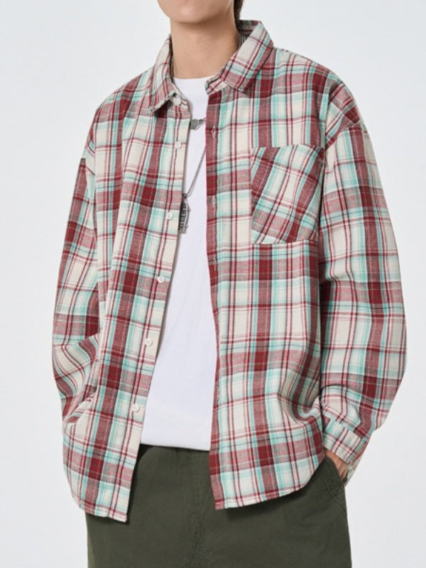 Liber Autumn Neutral wear Badge Solid Color Shirts