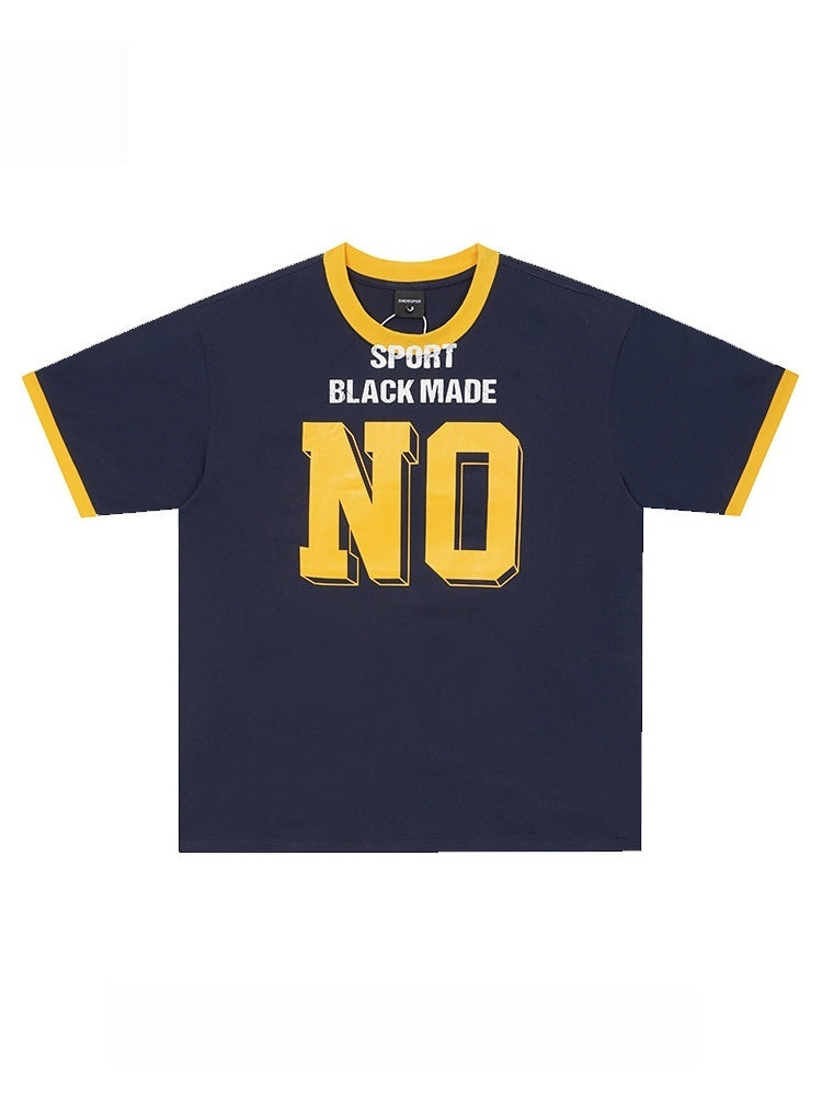 Printed Color-blocked Printed T-shirt