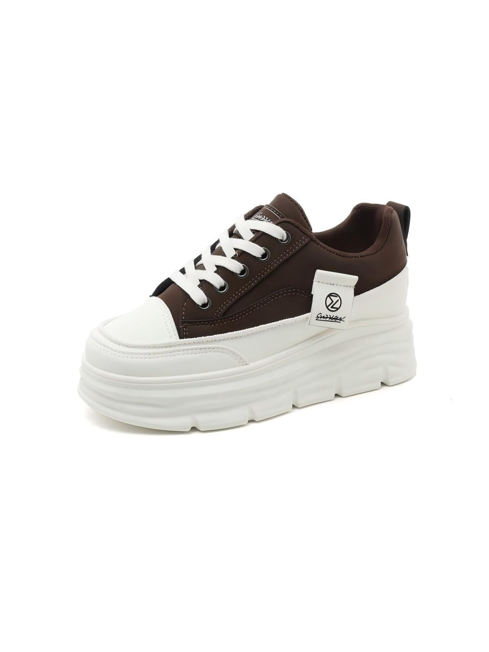 Colorblock Thick-Sole Women's Casual Sneakers