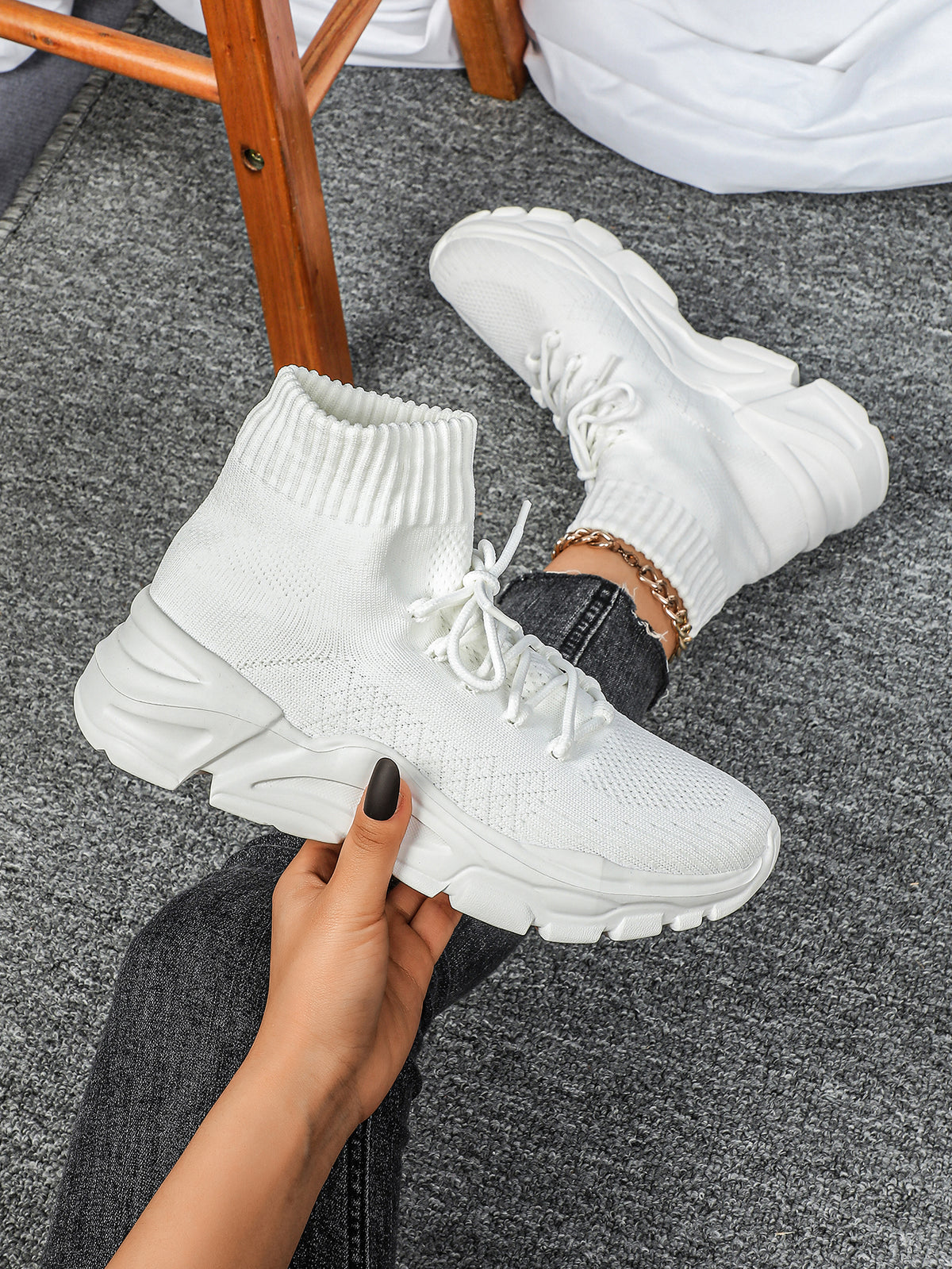 High-top Platform Women's Casual Sneakers
