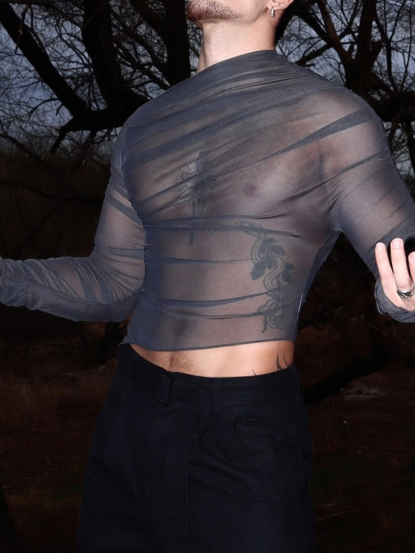 Microscopic Perspective Sexy Mesh Breathable T-shirts