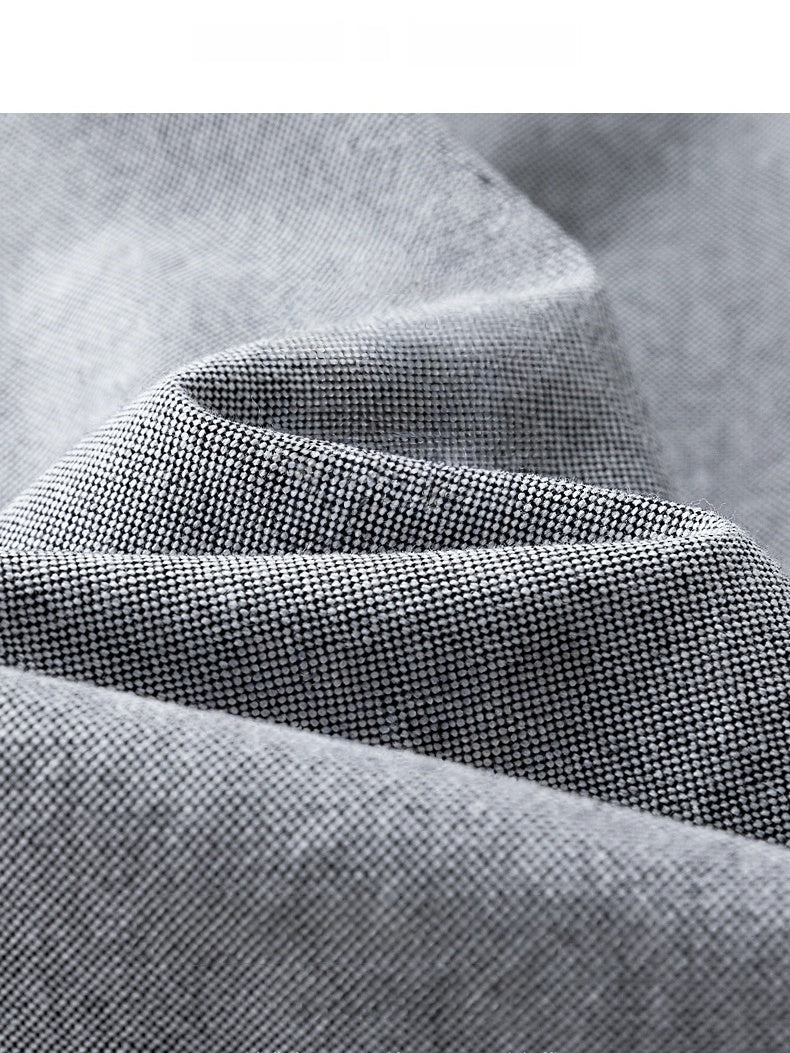 Liber Summer Men's Pocket decoration Solid Color Shirts