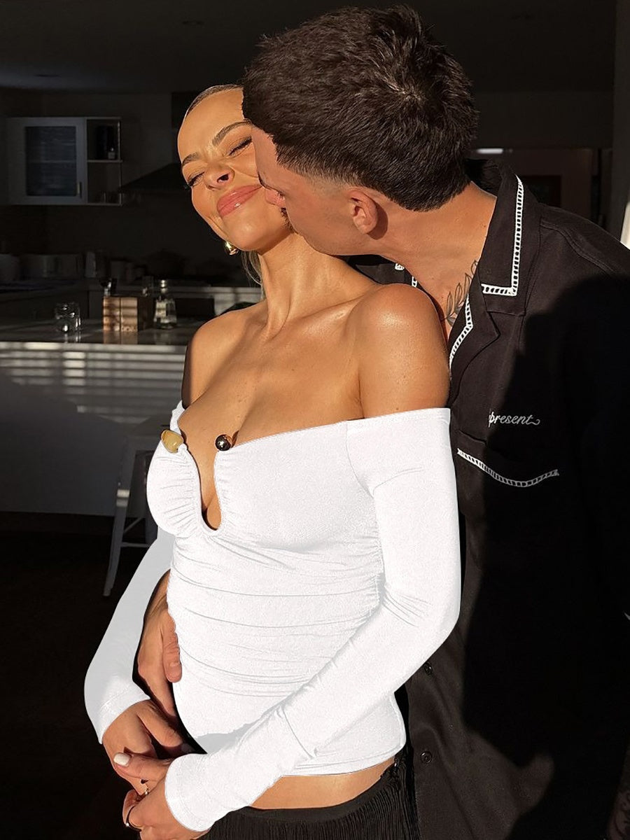 Liber Autumn Women's Off-shoulder T-shirt