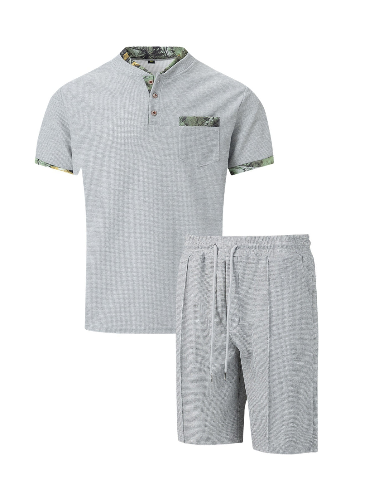Solid Color Leisure 2-piece Sets Set