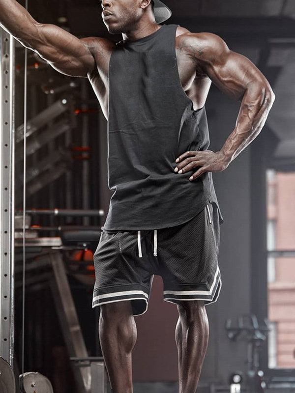 Thin Mesh Loose-fit Breathable Five Points Shorts