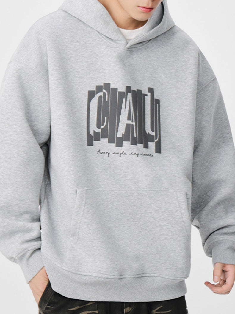 Letter Print Hooded Sweatshirts&Hoodies