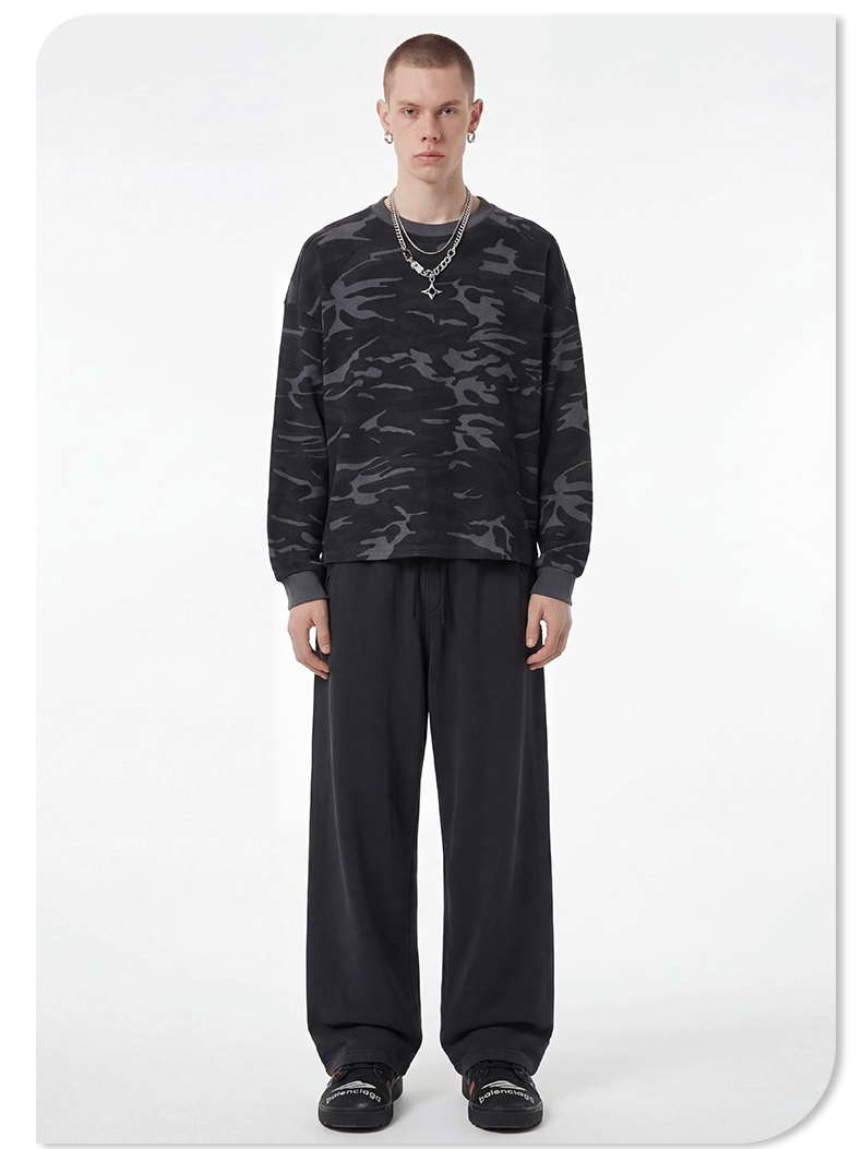 Camouflage Loose-fit Versatile T-shirt
