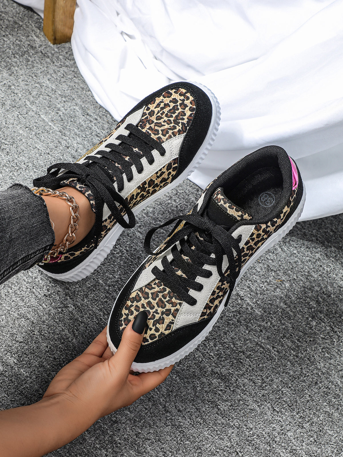 Leopard Print Unisex Casual Sneakers