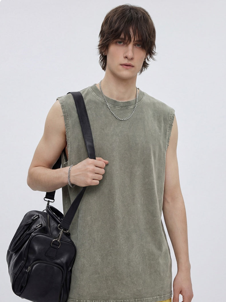 Retro Distressed Sports Tank Tops
