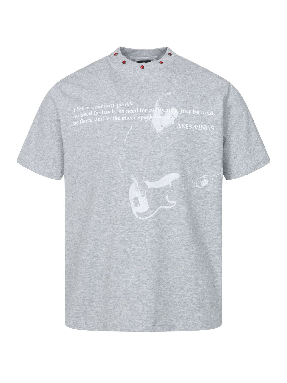 Quick-drying Rock Studs Printed T-shirt