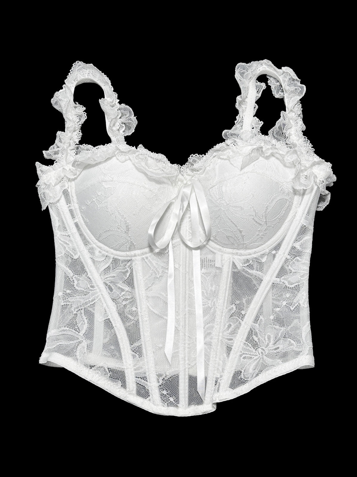 Bow-tie Zipper Top With Off-the-shoulder Design
