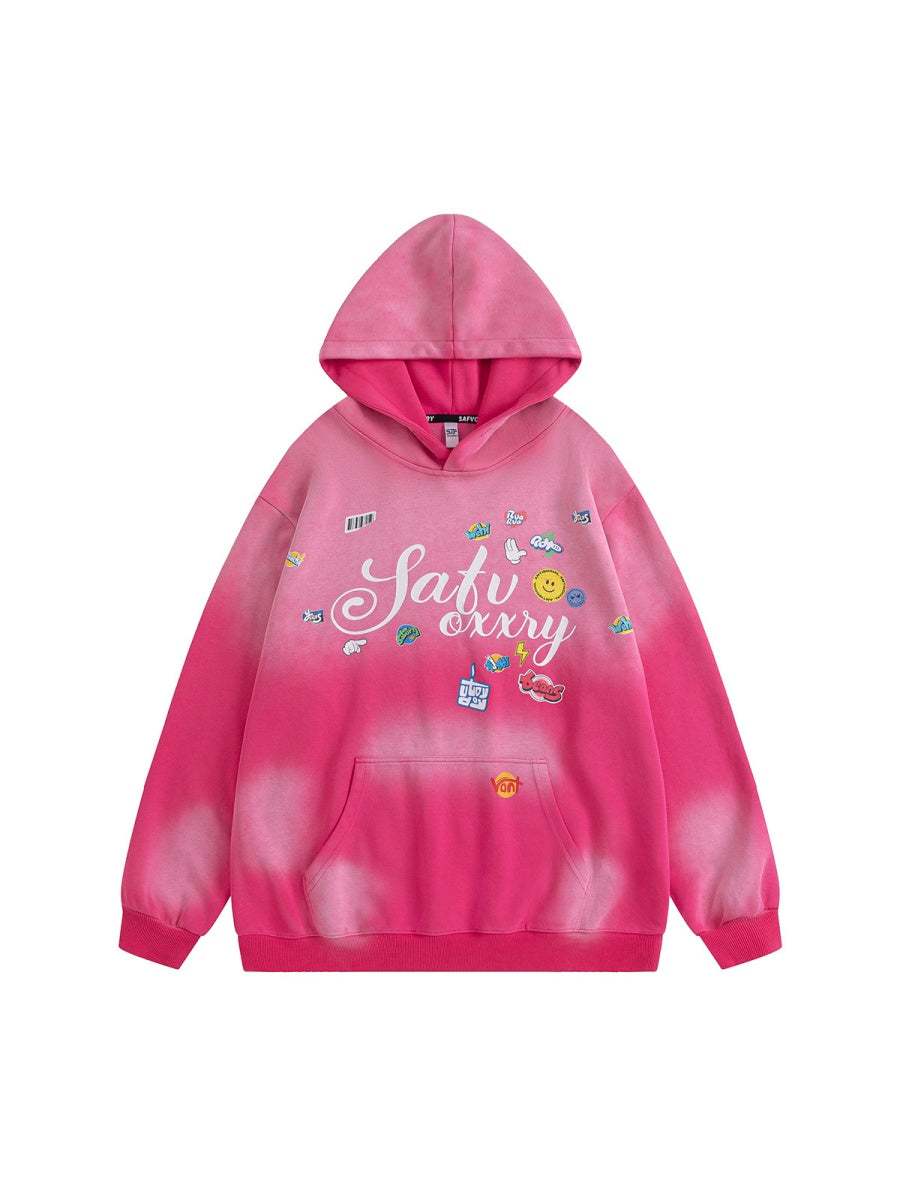 Liber Autumn Neutral wear Inkjet Printing Letter Sweatshirts&Hoodies