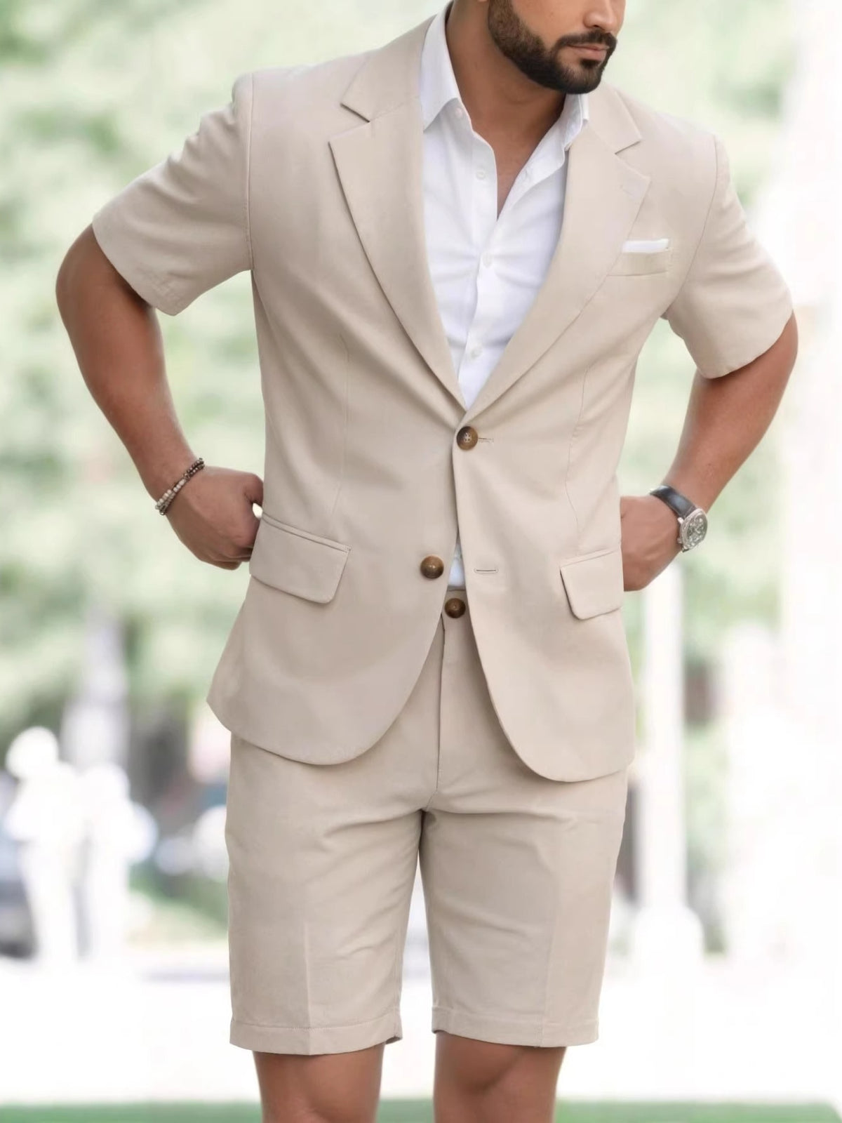 Leisure Gentleman Suit 2-piece Sets Set