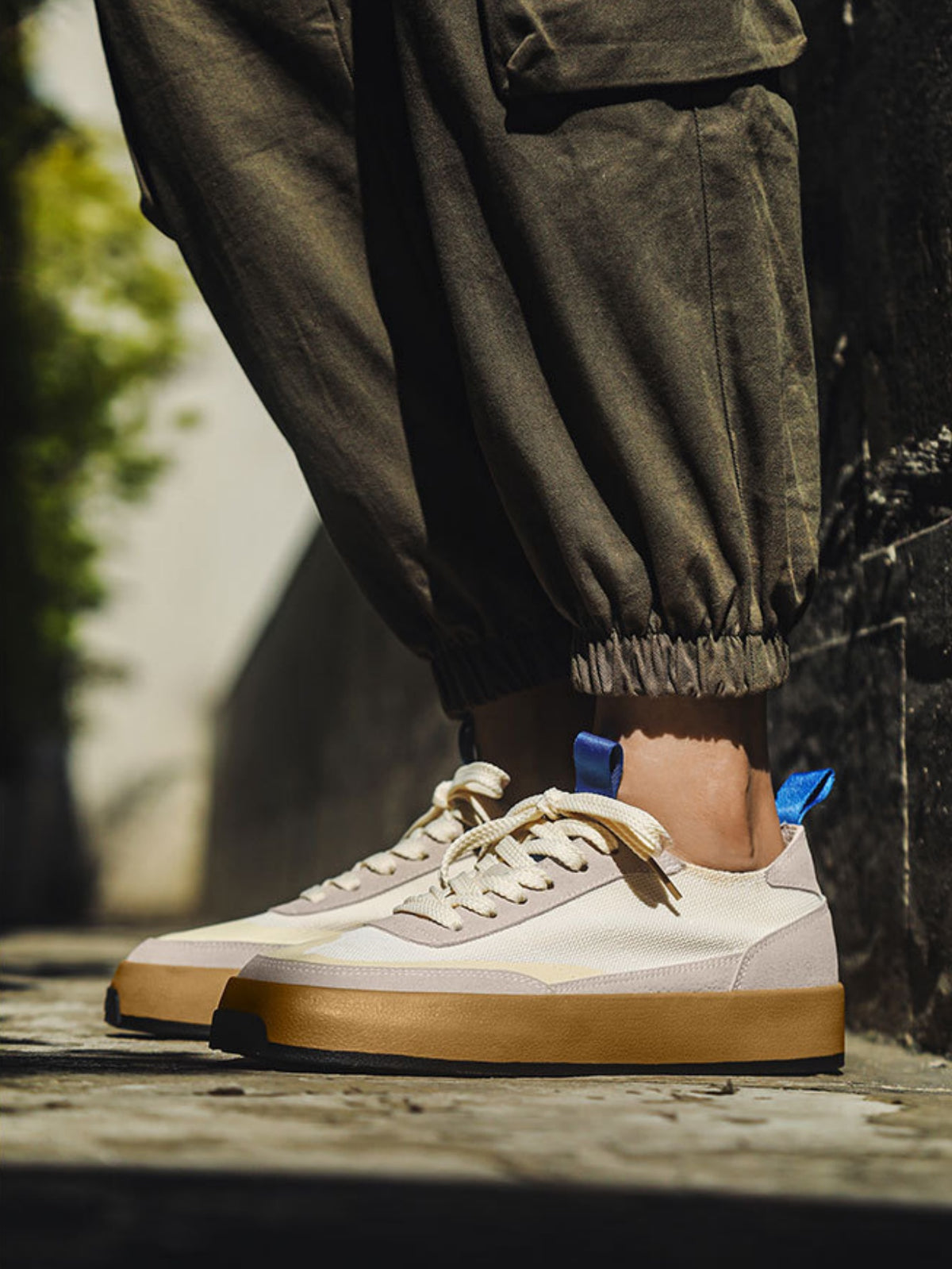 Canvas Color-blocked Sneakers