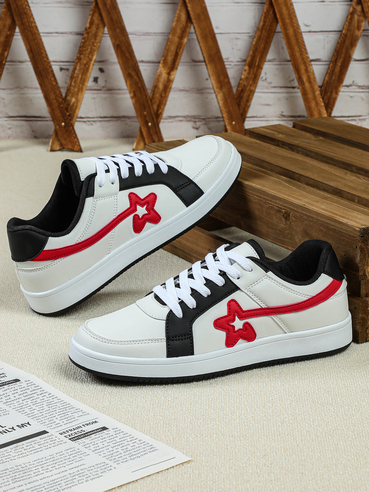 Color-blocked Unisex Casual Sneakers