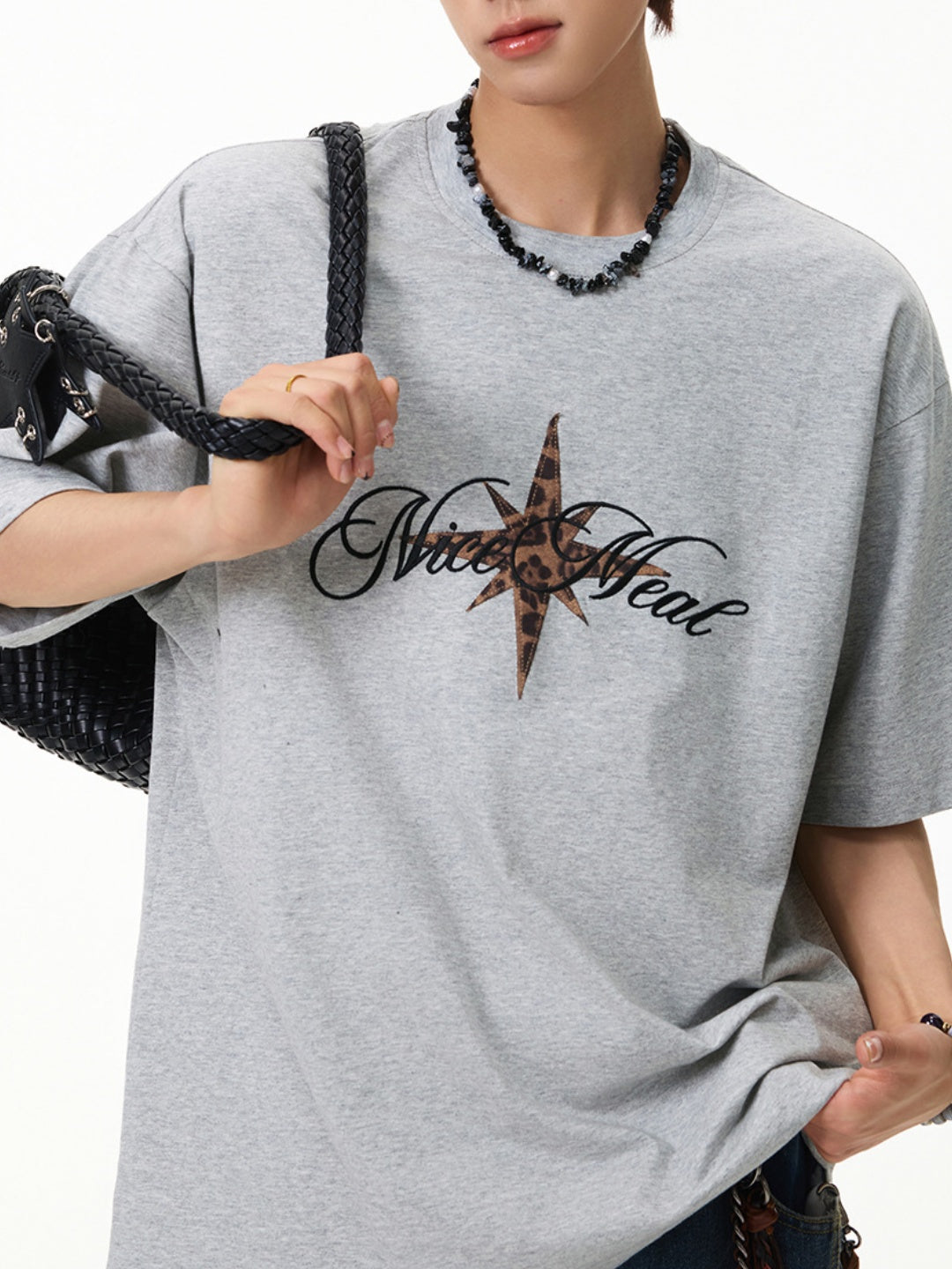 Leopard Print Retro Loose-fit T-shirts