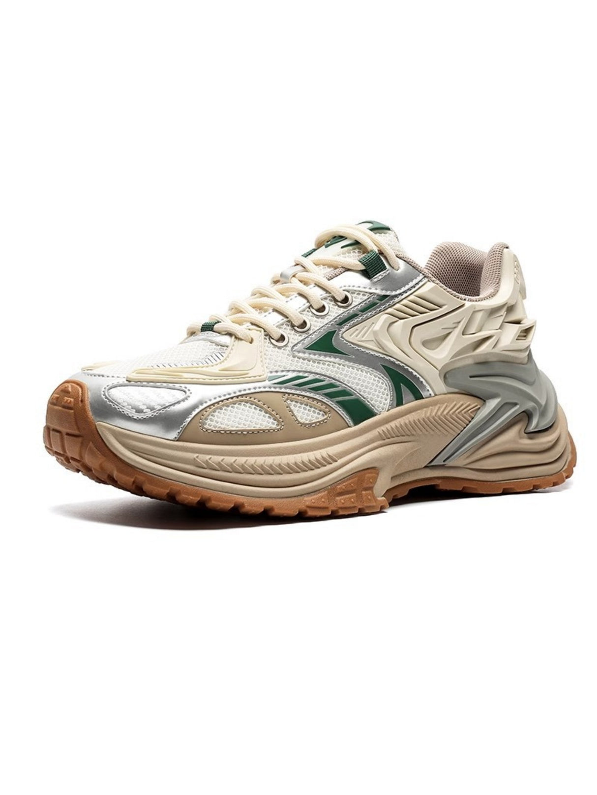 Color-blocked Platform Sneakers