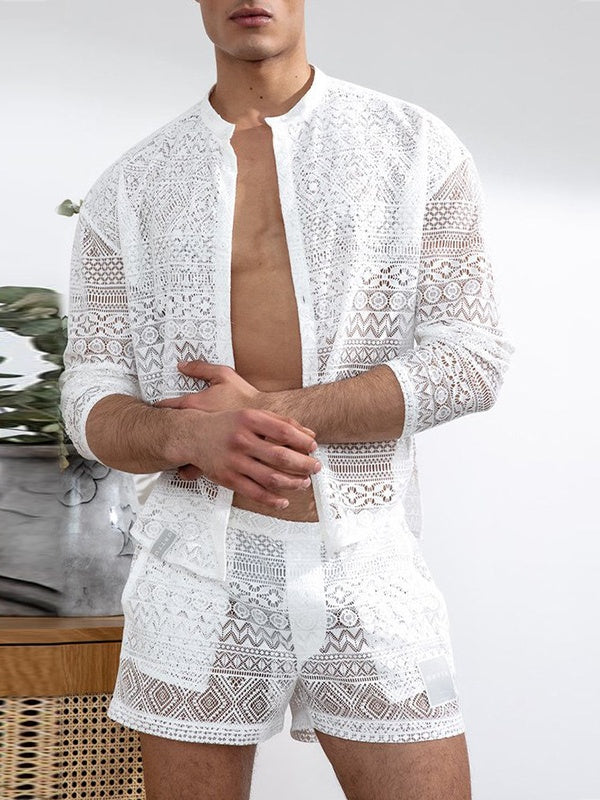 Hollow Out Vacation 2-piece Sets Set