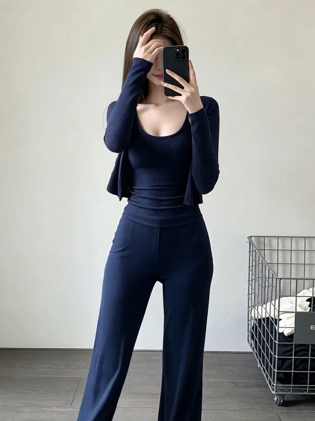 Korean Style Elegant Waist-cinching Suit